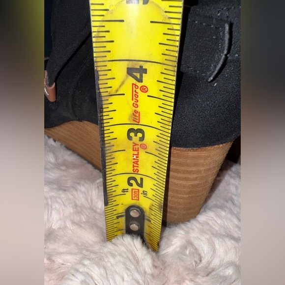 Dr. Scholl's Women's Create Ankle Wedge Heel Booties Boot Black Suede Size 7.5M - Picture 13 of 16